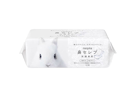 日本進(jìn)口鼻貴族洗臉面紙120抽*3盒